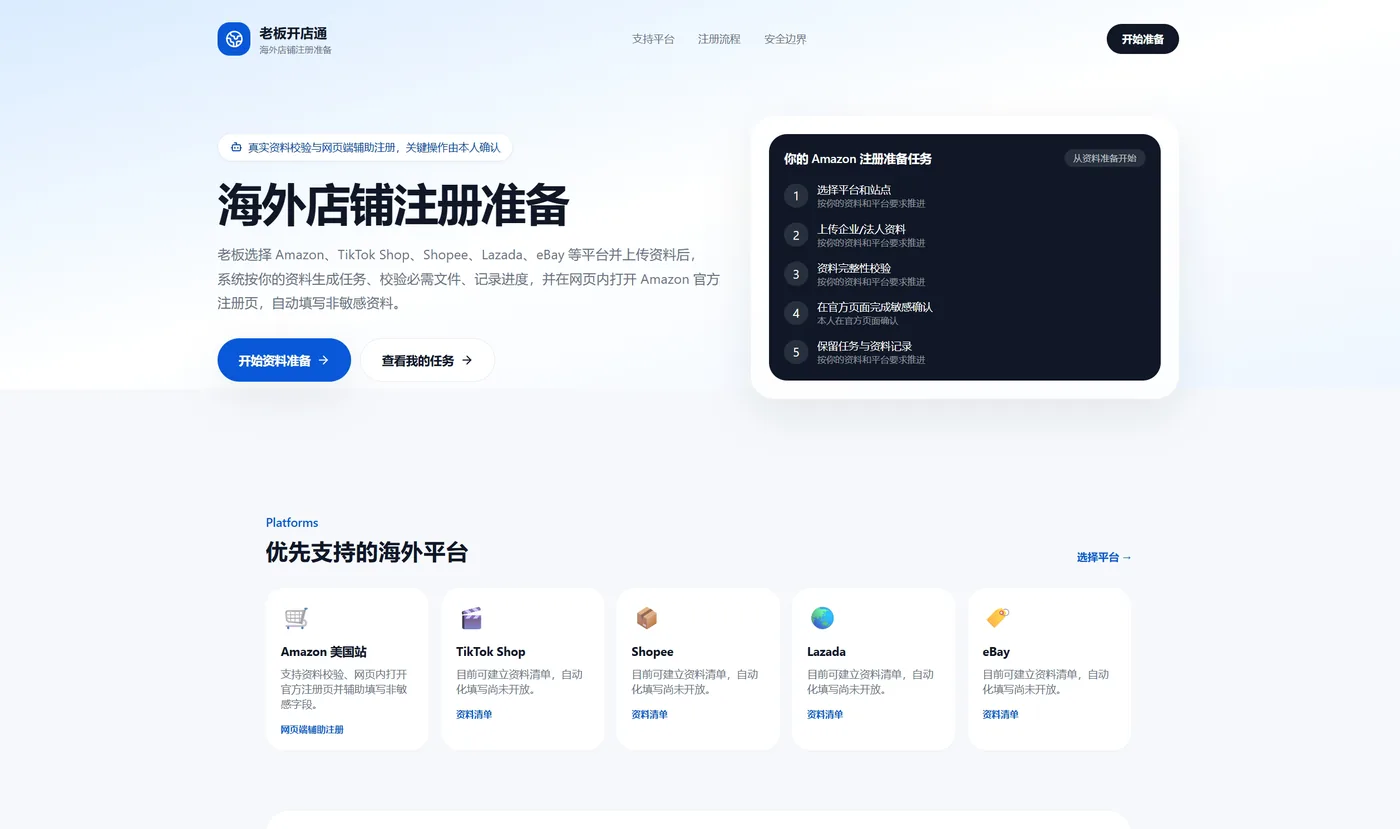 跨境出海 AI 工具包：海外店铺注册准备